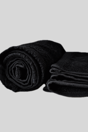 Black Hand Towels